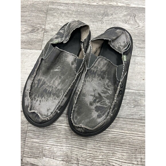 Sanuk Men's Size 10 Vagabond Soft Top Tie Dye Slip On Loafers - Picture 1 of 5